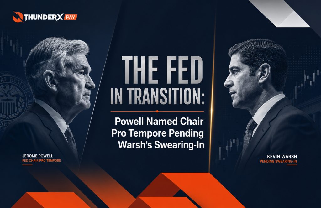 The Fed in Transition: Powell Named Chair Pro Tempore Pending Warsh’s Swearing-In