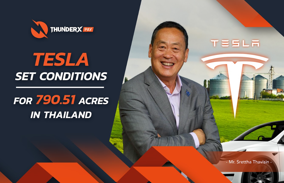 Tesla set conditions for 790.51 acres in thailand